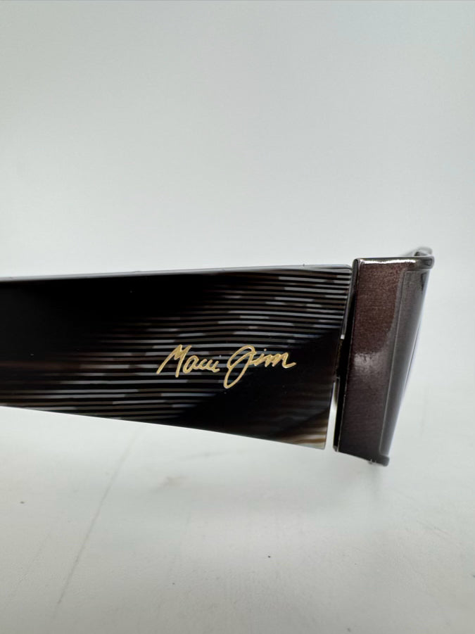 MAUI JIM Black & Gray Metal Sunglasses