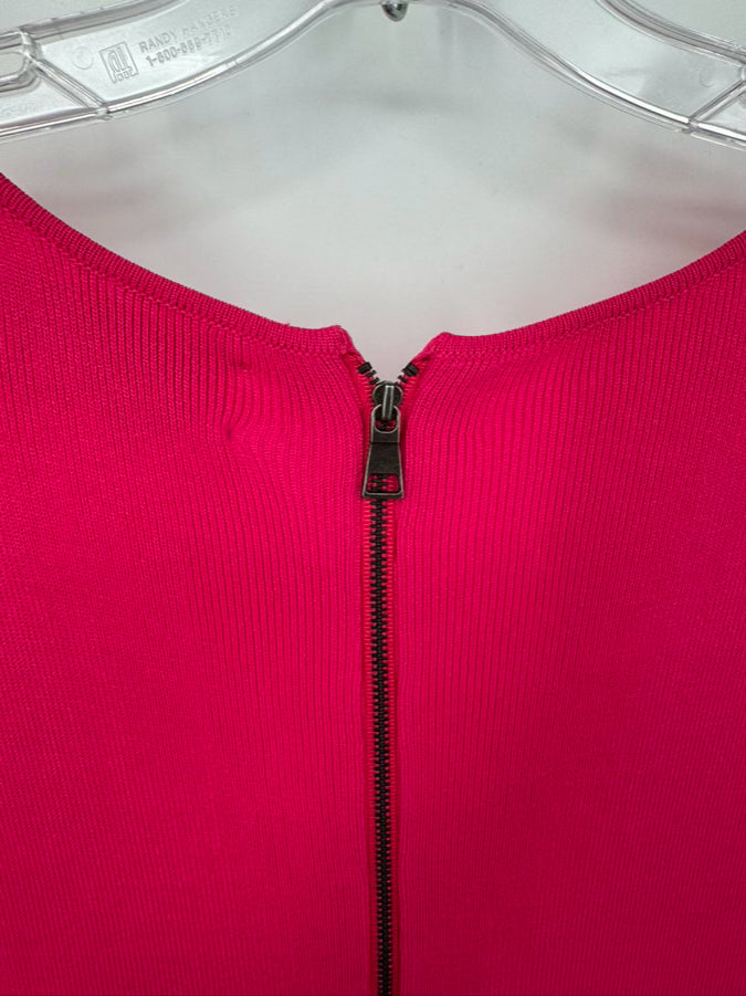 SACHIN + BABI Size XL Magenta Ruffle Detail Shalise Dress NWT