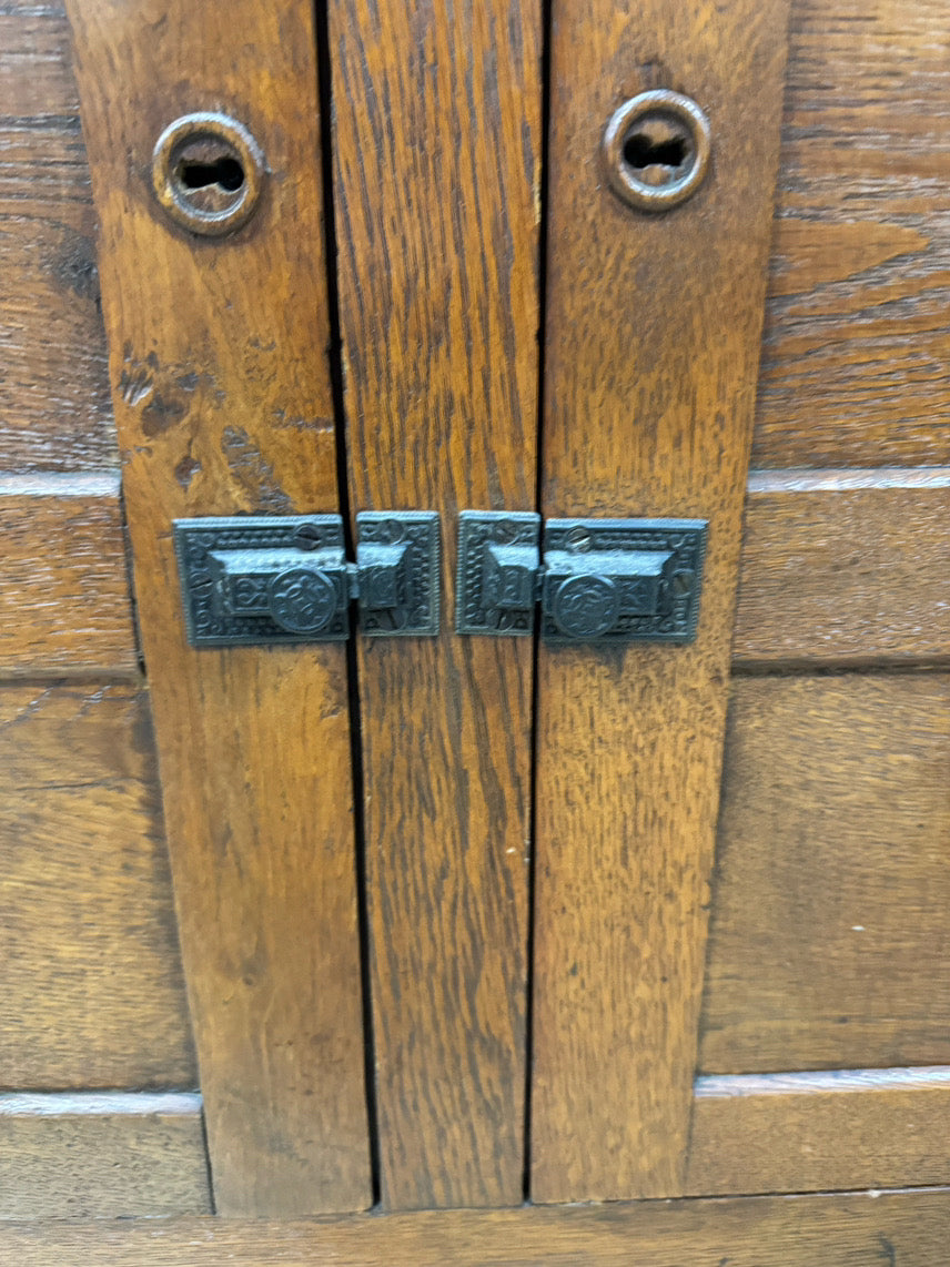 ANTIQUE Oak Pie Safe