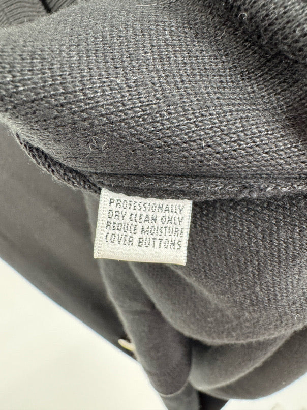 ST JOHN SPORT Size L Black Short Sleeve Cardigan