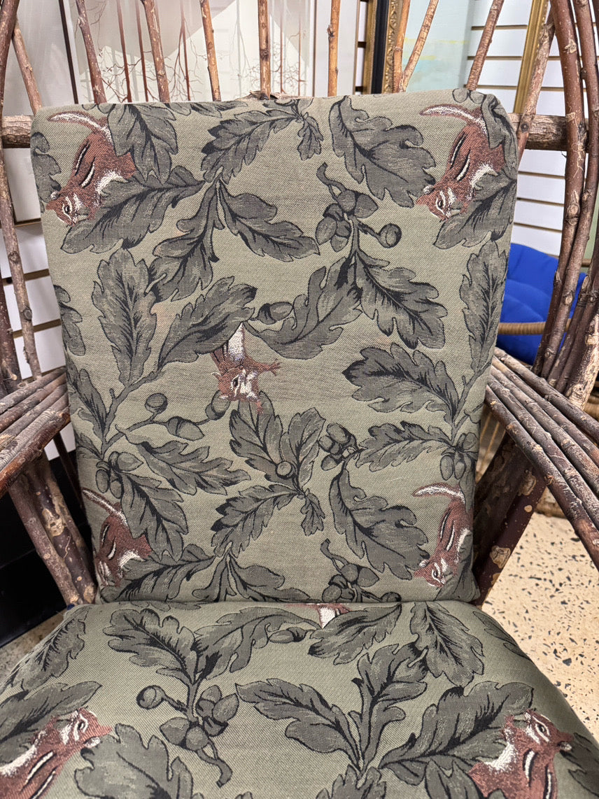 Twig Chair w/ Chipmunk Cushions