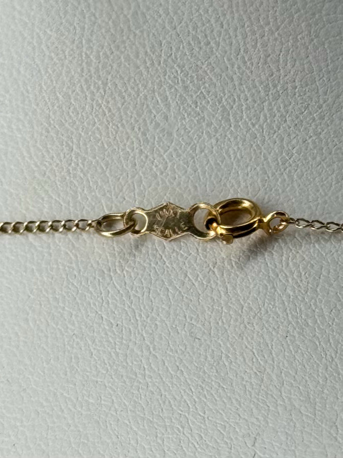 14K Diamond Teardrop Necklace