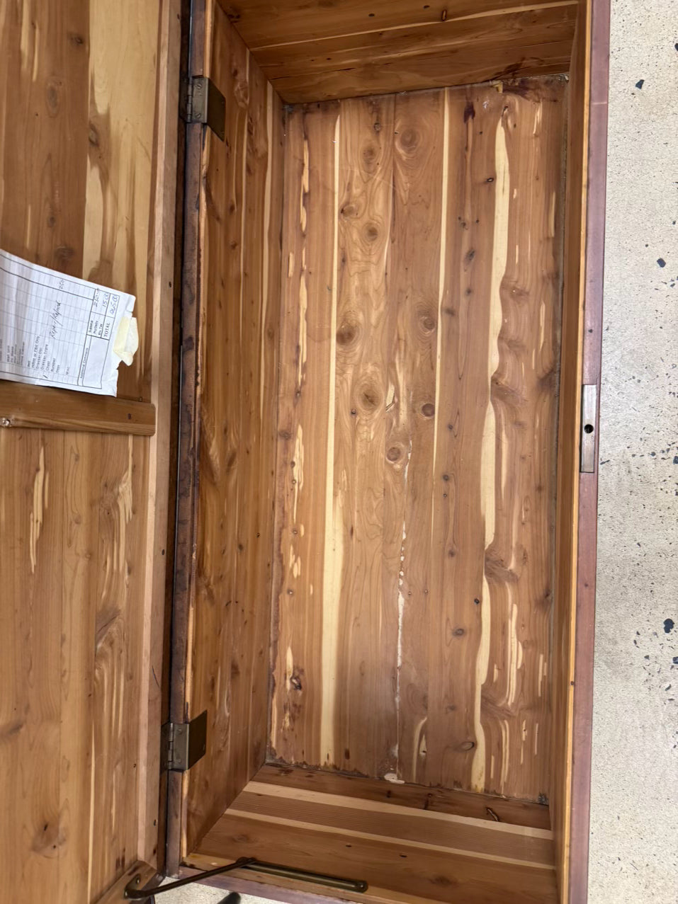 VINTAGE Cedar Lining Blanket Chest