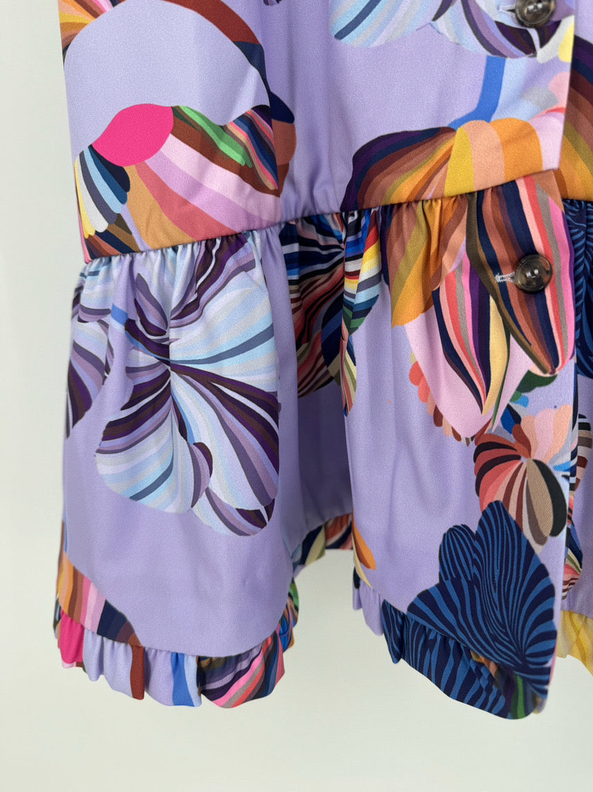 KIKA VARGAS Size M Lavender Print Dress