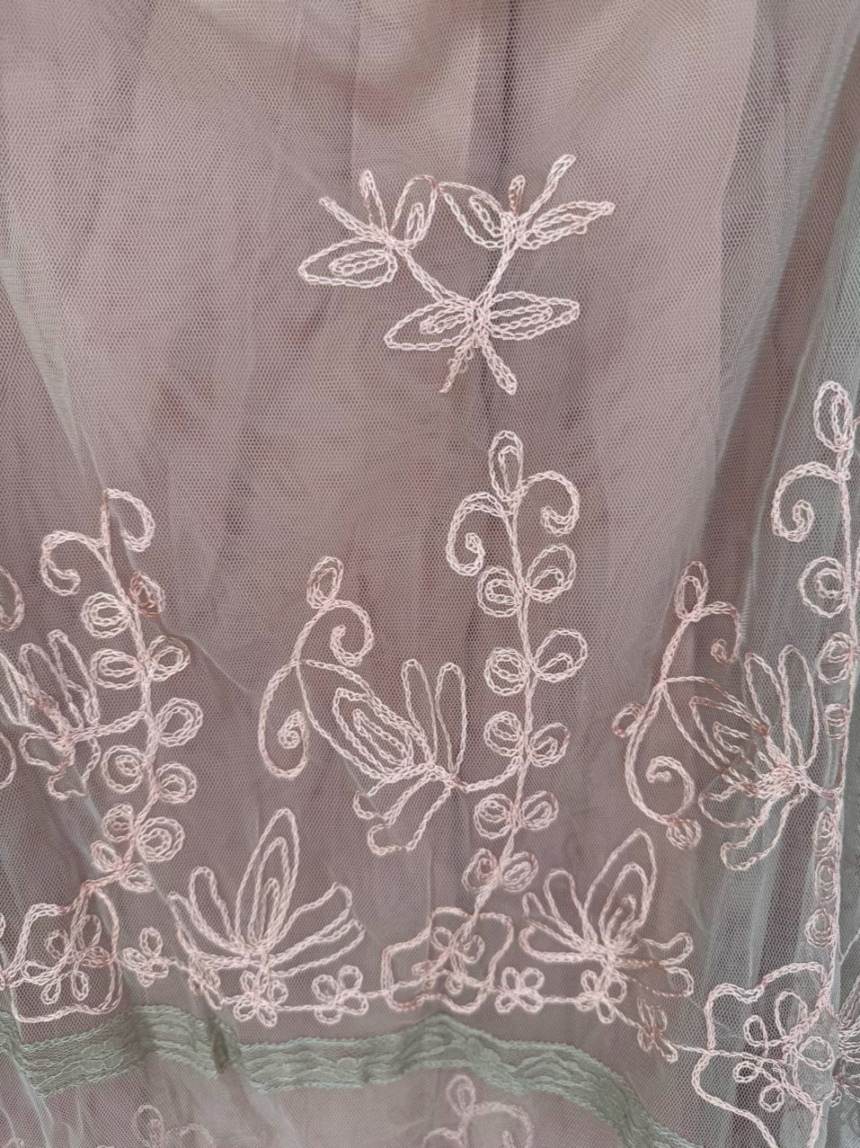 NATAYA Size L Blush Lace Embroidered Dress NWT