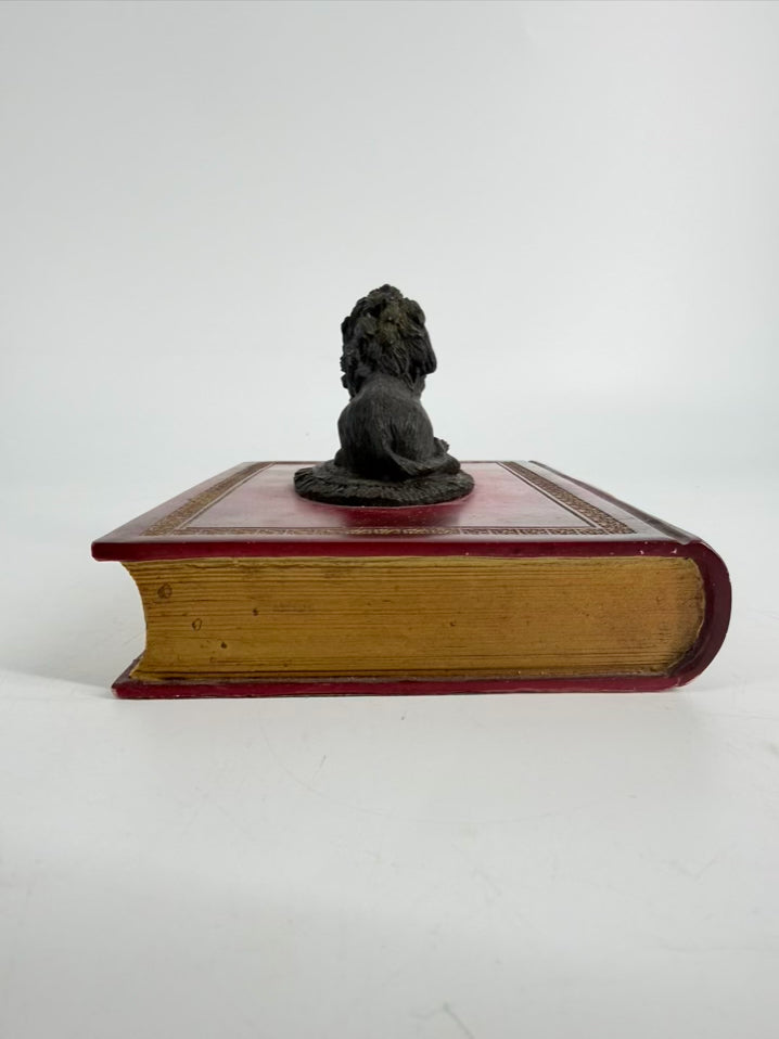 Brown, Red & Bronze Lion Figure
