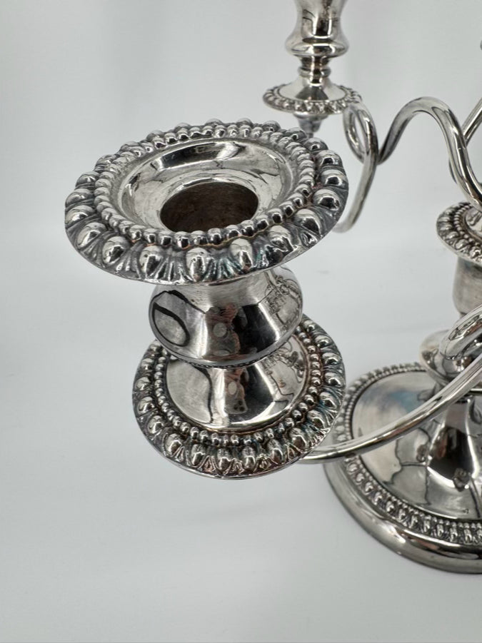 Silver Plate 4-Arm Pair of Candelabras