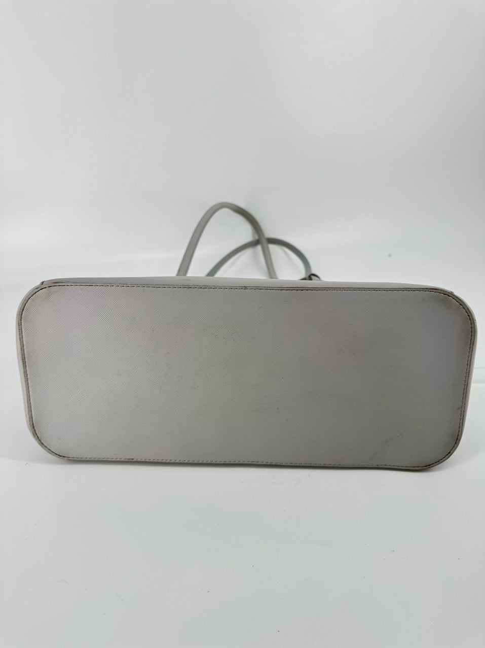 KATE SPADE Gray Leather Tote Bag