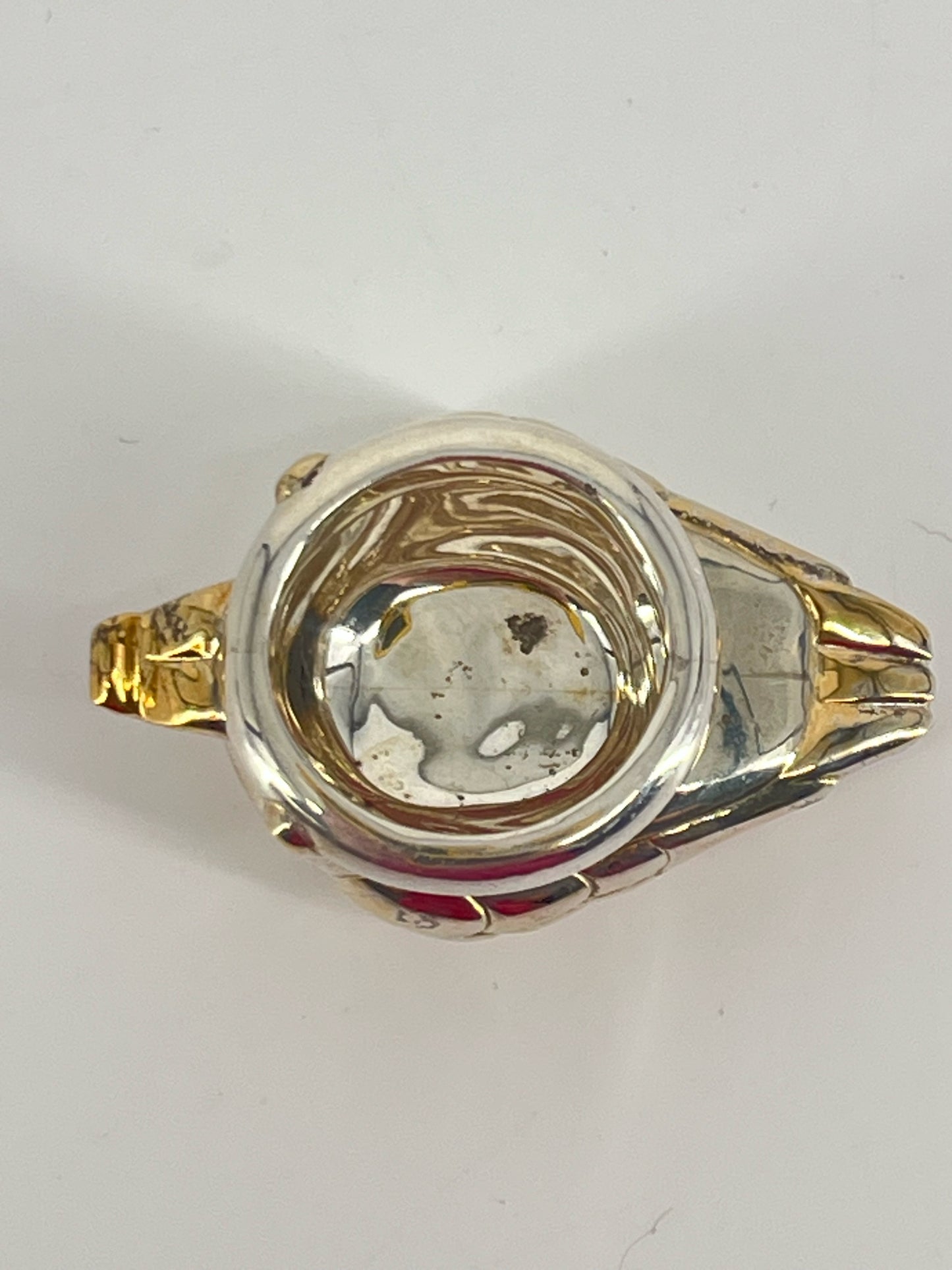 TANE Sterling Silver & Gold Duck Figure