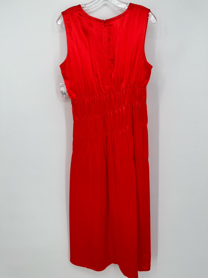 HELMUT LANG Size 8 Fire Sleeveless Dress