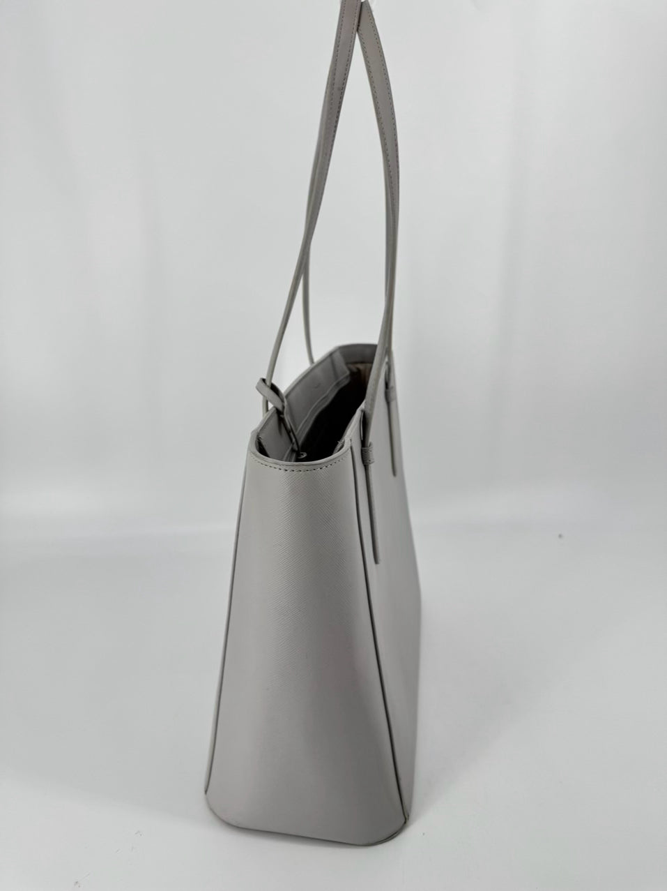 KATE SPADE Gray Leather Tote Bag