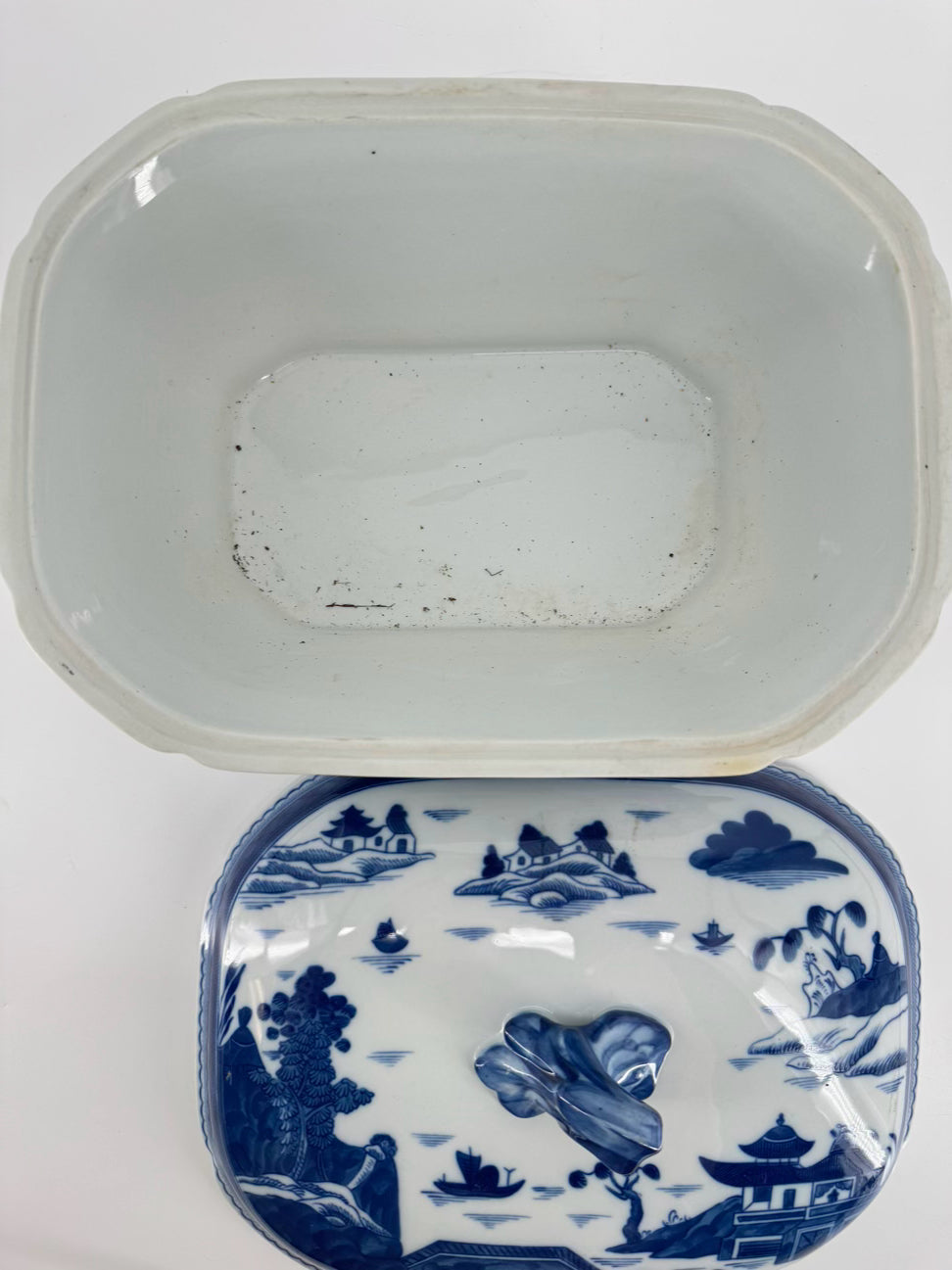 MOTTAHEDEH Blue & White Porcelain Tureen
