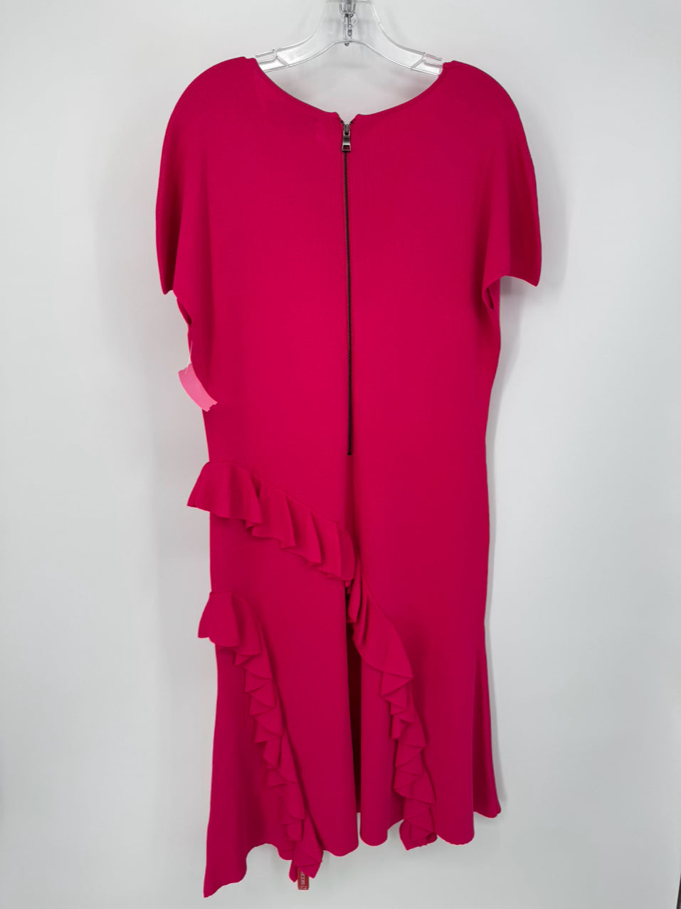 SACHIN + BABI Size XL Magenta Ruffle Detail Shalise Dress NWT