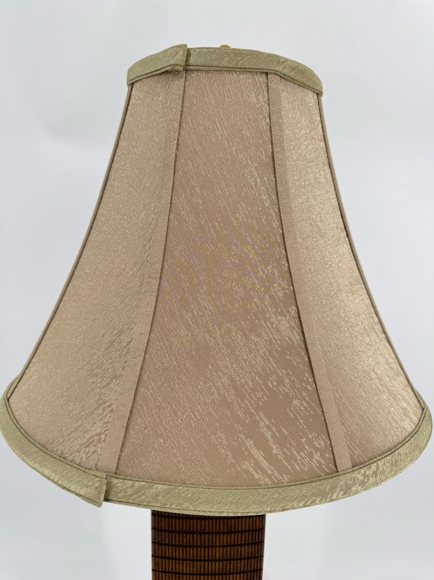 Brown Brass & Resin Arched Bottom Lamp