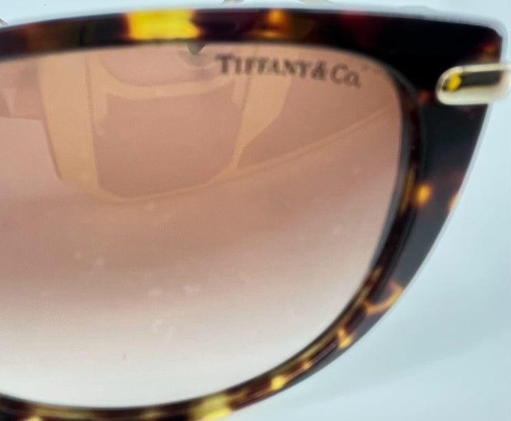 TIFFANY & CO. Tortoise Shell Metal Sunglasses