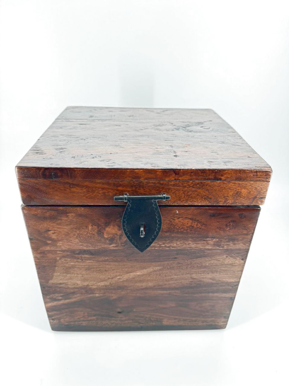 Wood Square Trunk w/ Handles