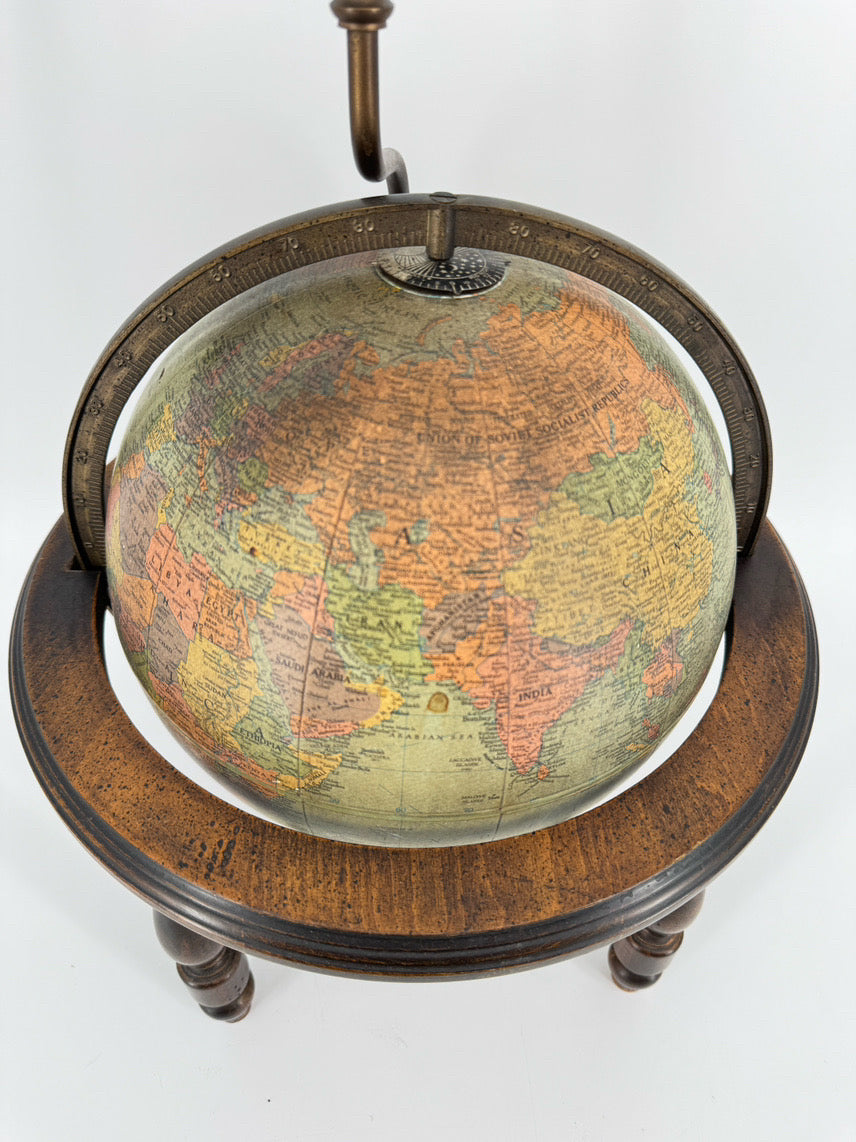 VINTAGE Globe Lamp