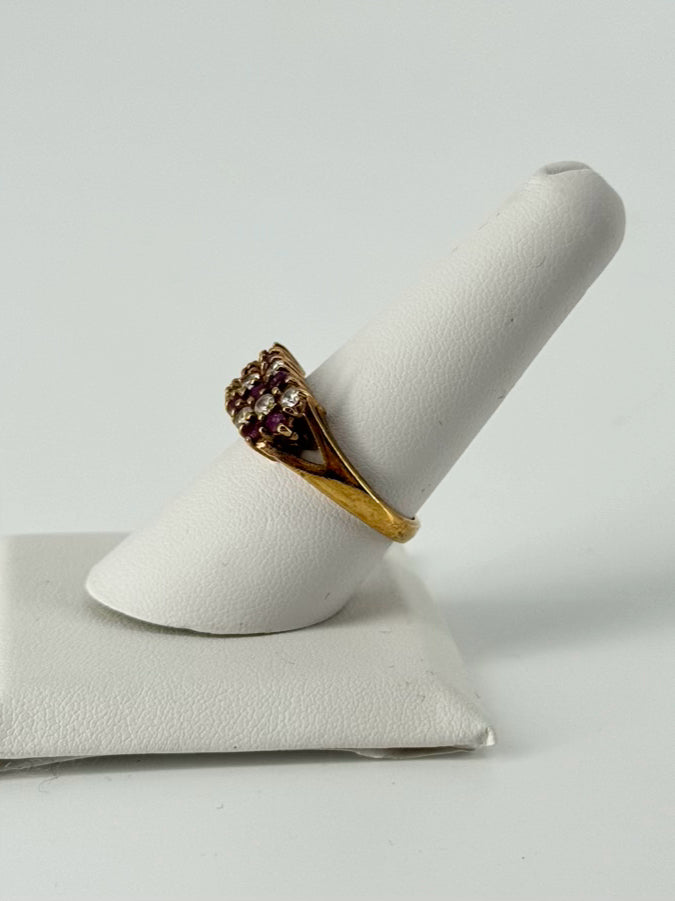 14K Ruby & Diamond Ring