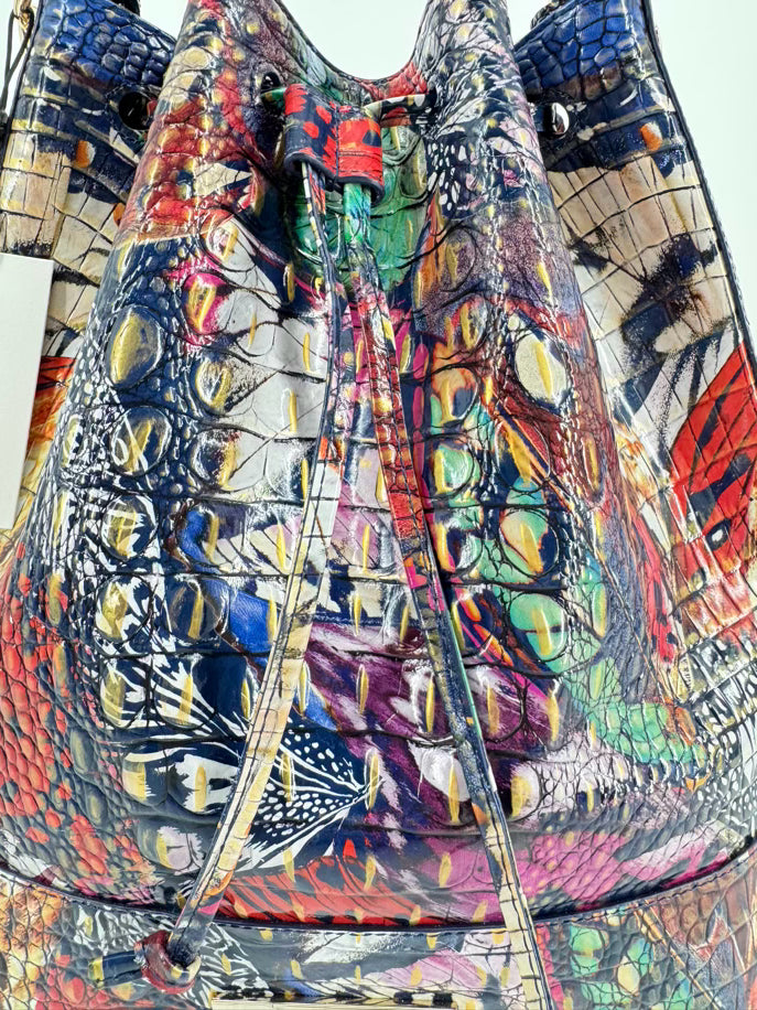BRAHMIN Multi-Color Leather Marlowe Melbourne Metamorphosis Crossbody Bag NWT