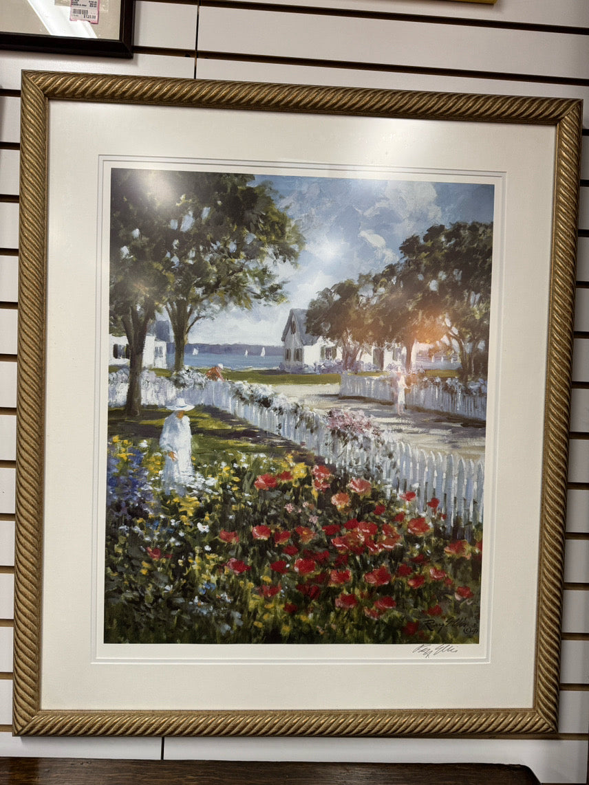 RAY ELLIS "Harbor Garden" Signed Print