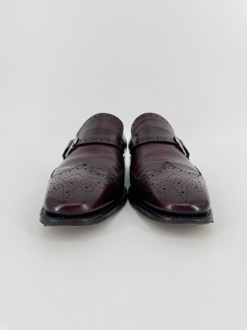 SALVATORE FERRAGAMO Size 11 Cognac Leather Dress Shoes