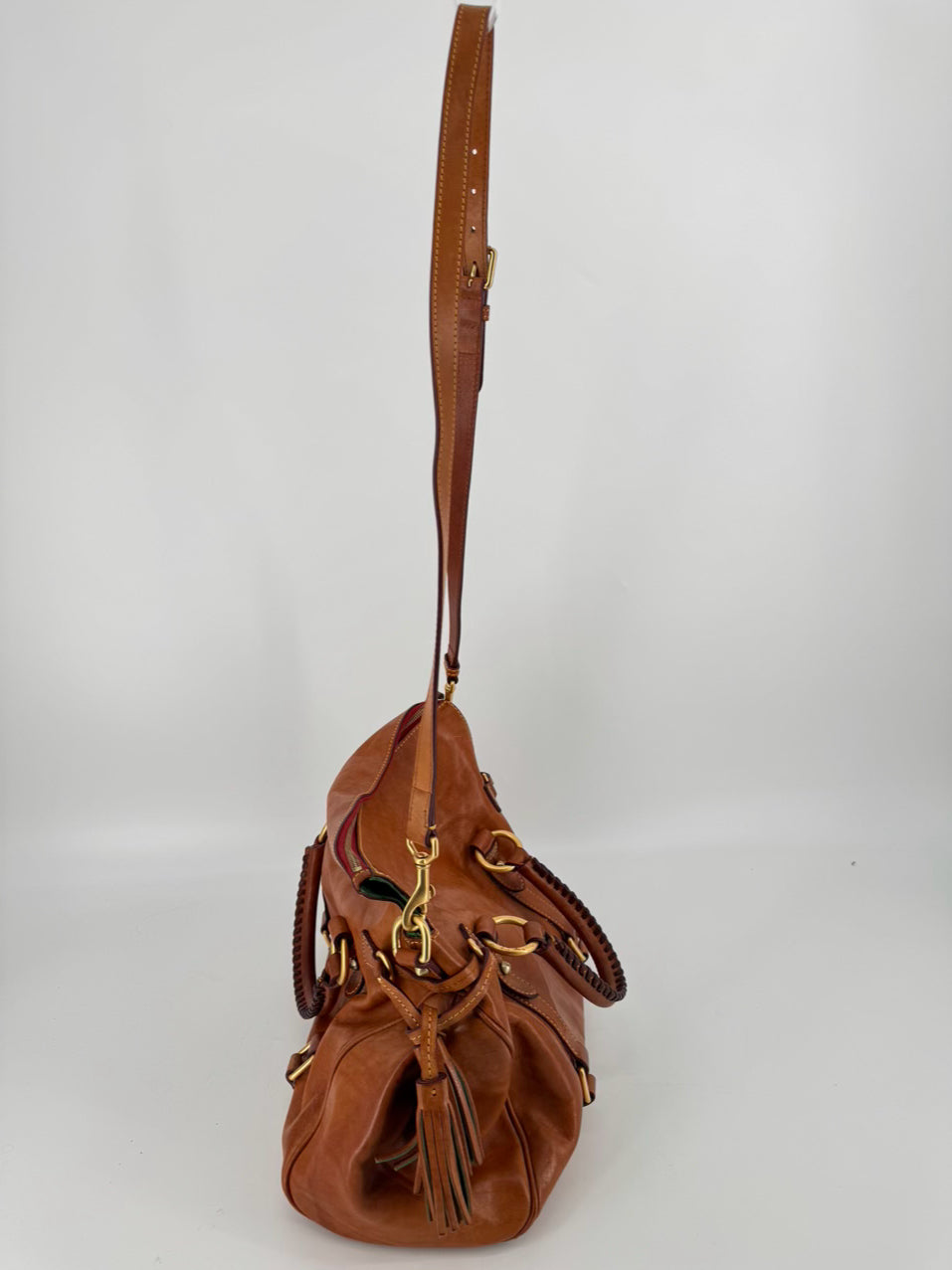 DOONEY & BOURKE Cognac Leather Crossbody Purse