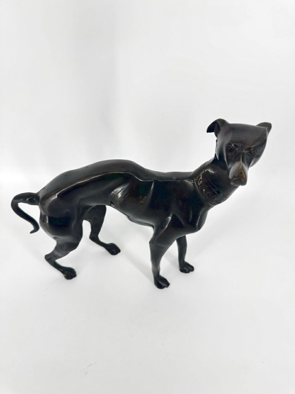 Bronze Greyhound Figure