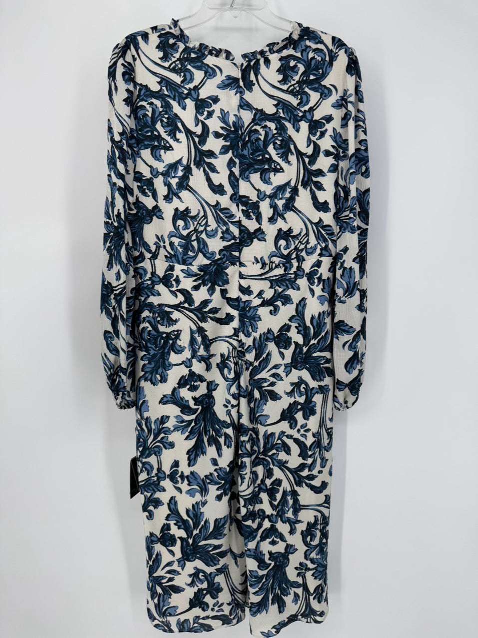 ADRIANNA PAPELL Size 12 Navy Floral Print Dress NWT