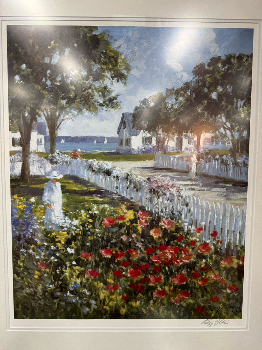 RAY ELLIS "Harbor Garden" Signed Print