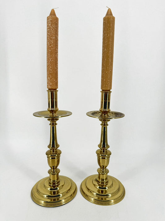 VMC Brass Pair of Candleholders