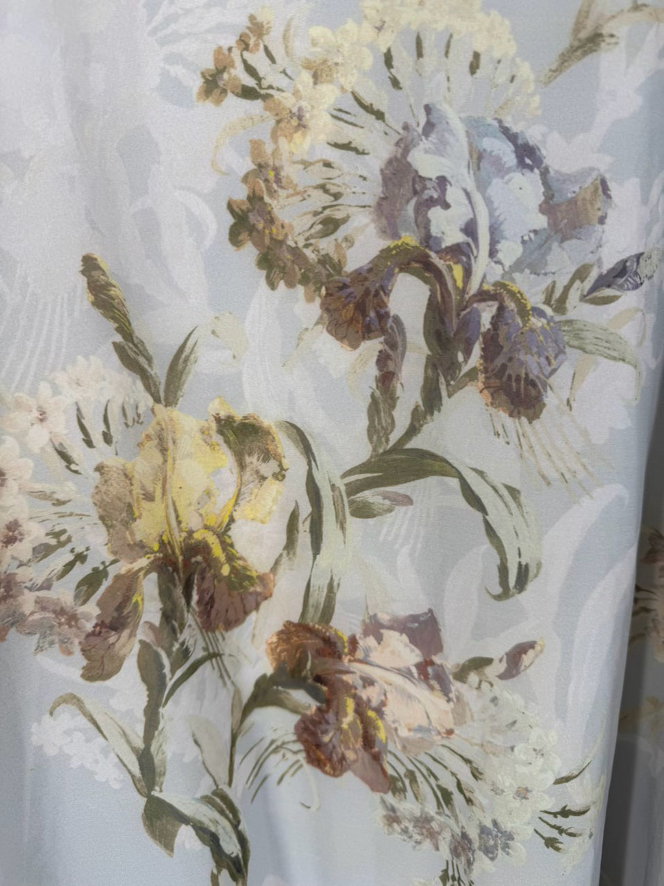 HOPE & IVY Size 14 Pale Blue Floral Open Back Maxi-Dress