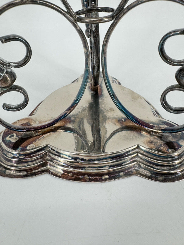 Silver Plate 6 Horn Epergne Vase