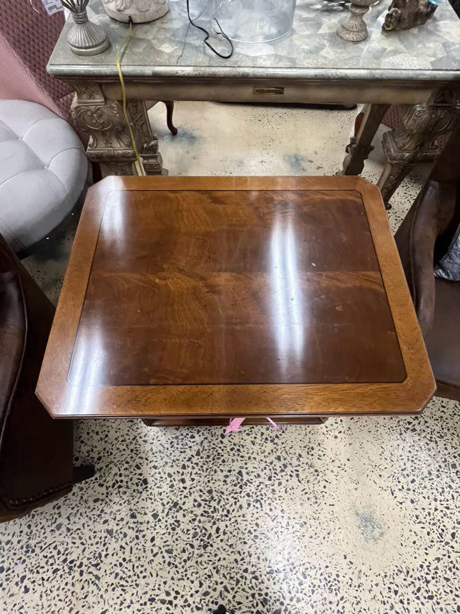 BAKER Wood Occasional Table W/ Drawer