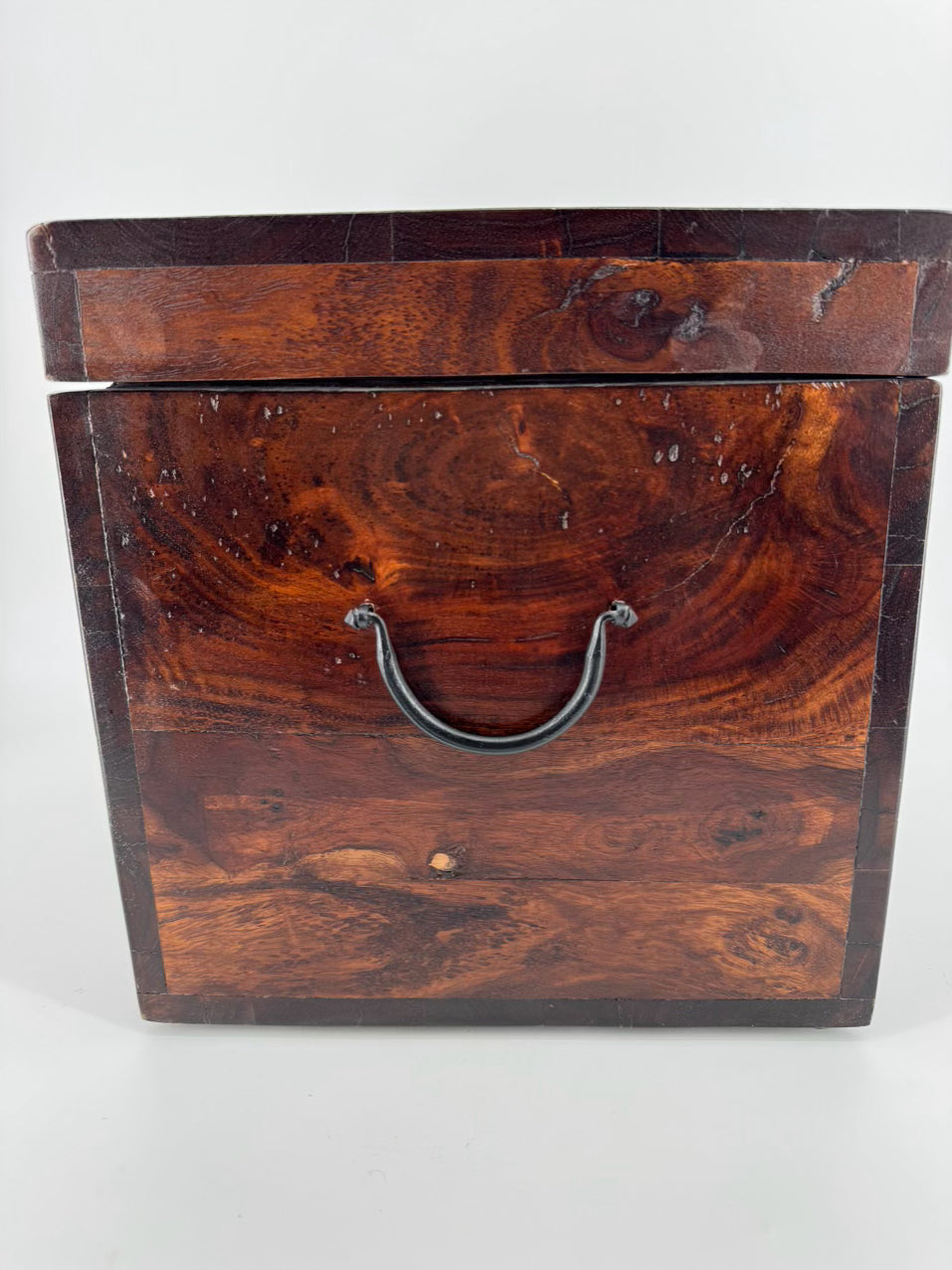 Wood Square Trunk w/ Handles