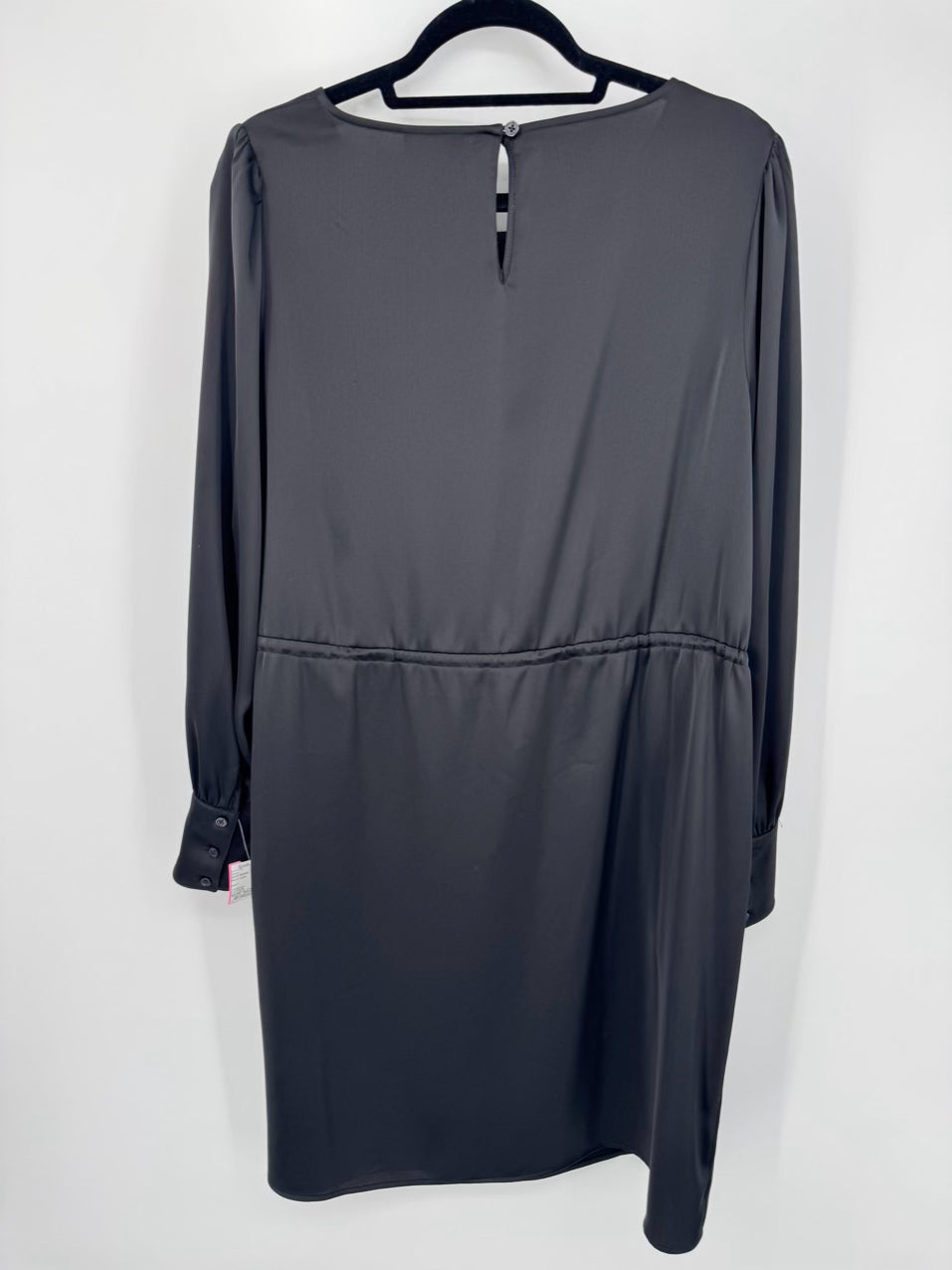 ALEX MARIE Size 12 Black Flora Satin Dress NWT