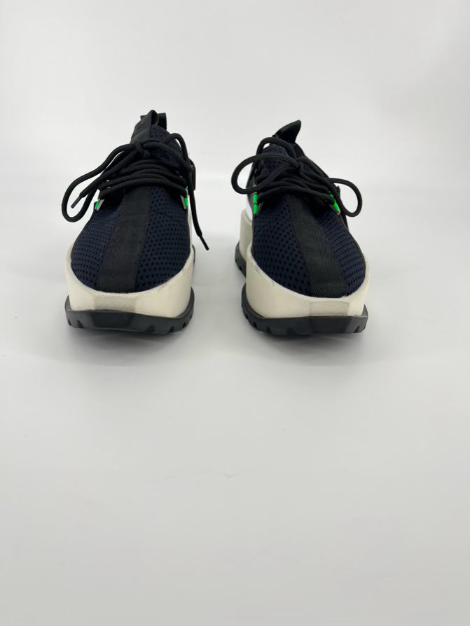 UNITED NUDE Size 40 Navy & Cream Mesh Sneakers