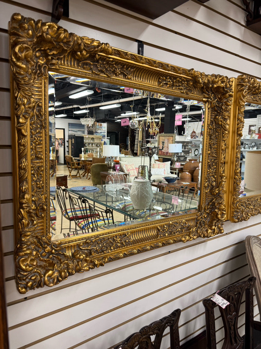 Gold Beveled Ornate Mirror