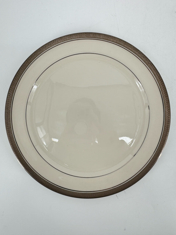 PICKARD White & Silver Geneva Set of 8 Dinnerware