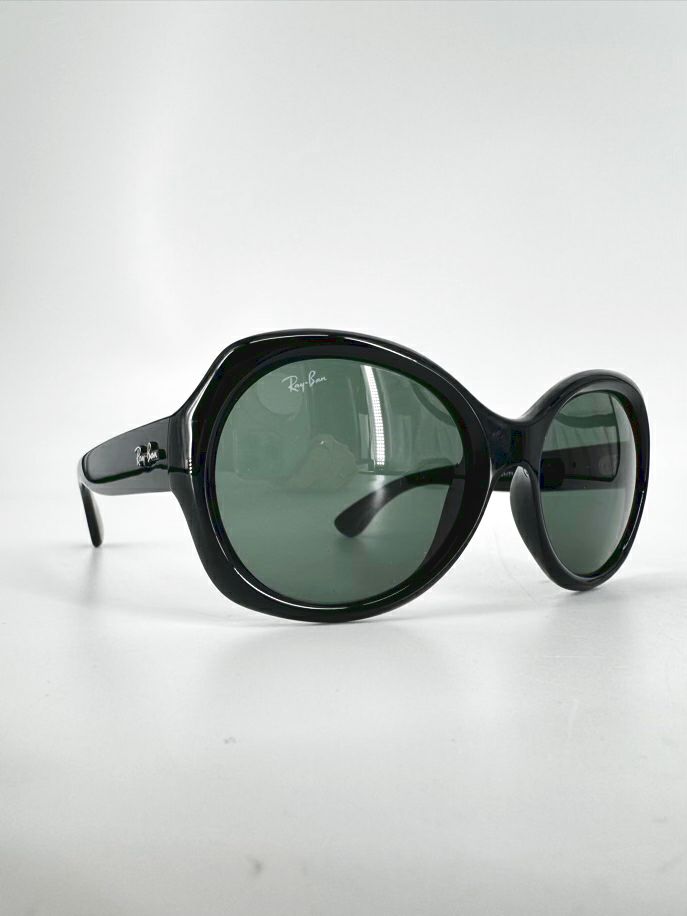 RAY BAN Black Round Sunglasses