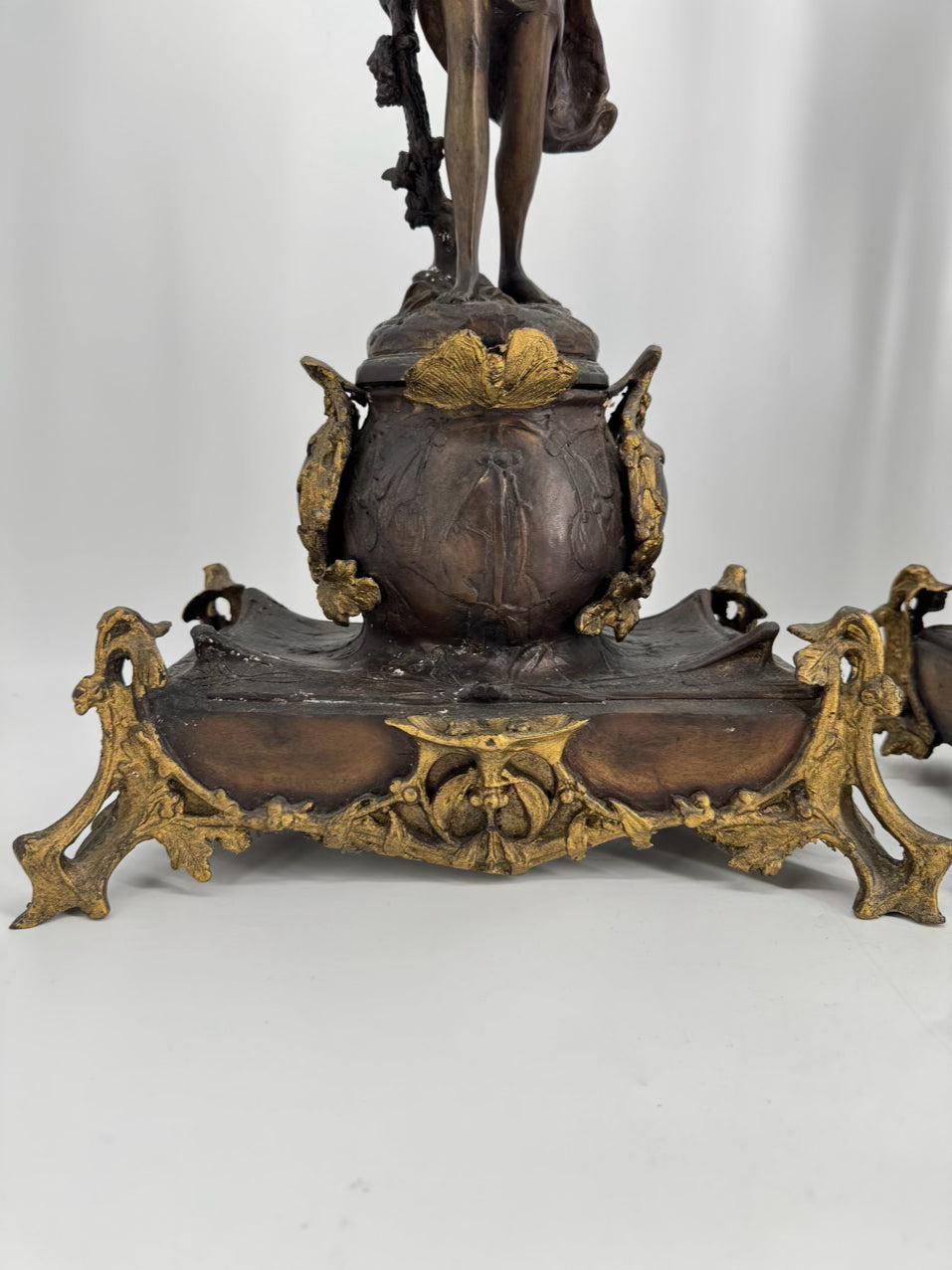 Bronze Decorative Ladies Pair of Candelabras