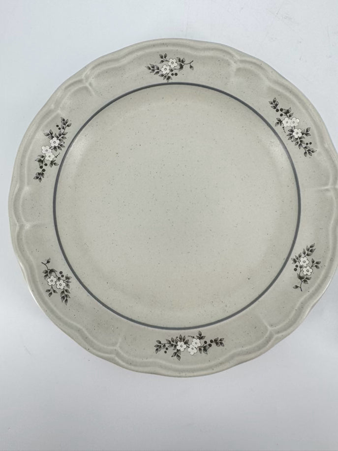 PFALTZGRAFF Cream & Blue Stoneware Heirloom Set of 2 Dinnerware