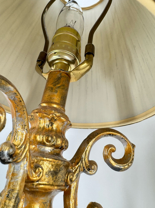 CURREY & CO. Brushed Gold w/ Prisms Pair of Buffet Lamps