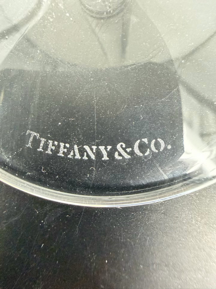 TIFFANY & CO. Clear Crystal Pair Of Champagne Flutes