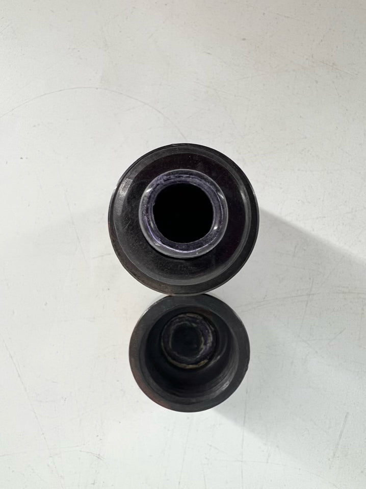 ANTIQUE Brown Wood Victorian Rosewood Ink Well