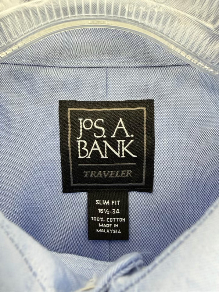 JOS. A. BANK Size 34 Blue Long Sleeve Shirt NWT