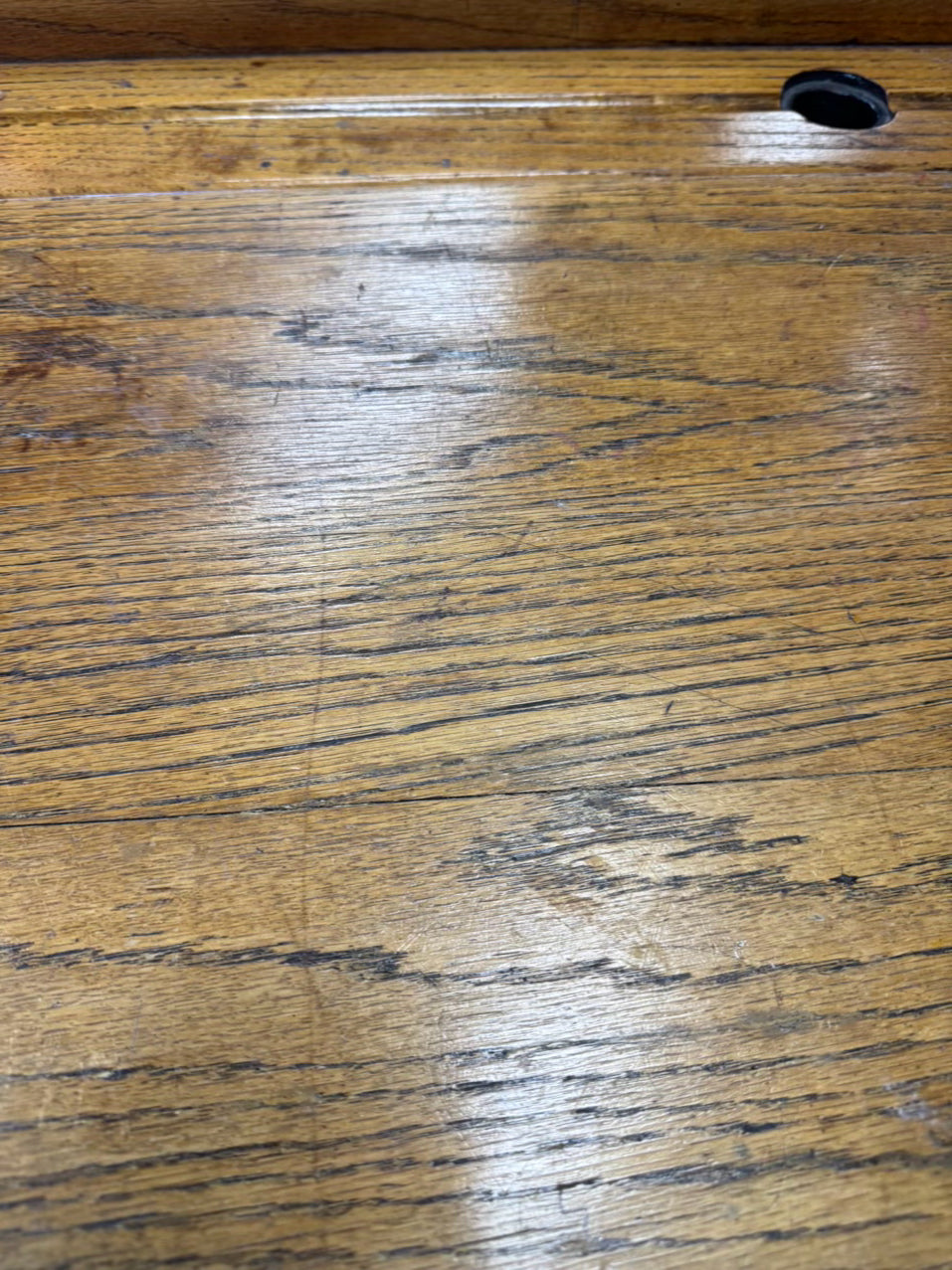 ANTIQUE Wood School Desk