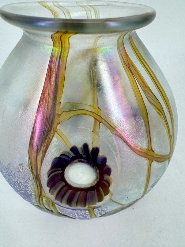 EICKHOLT 2004 Iridescent Glass Vase