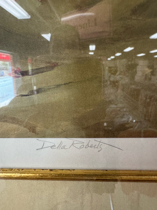 DELLA ROBERTS "One Day" Signed Print in Brushed Gold Frame