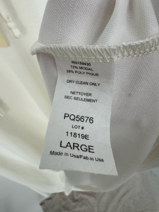 ELAN Size L Ivory Hooded Dress NWT