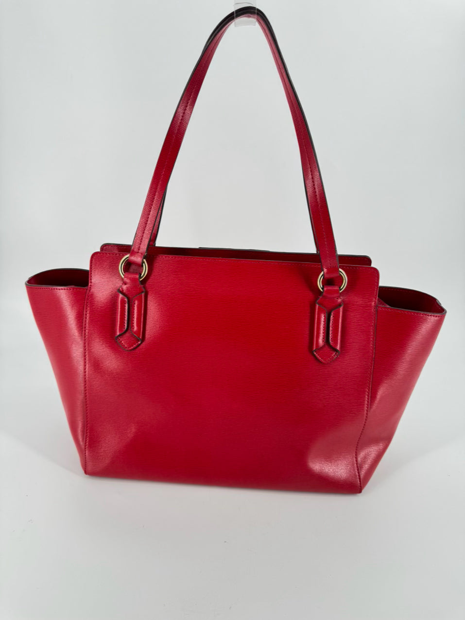 LAUREN RALPH LAUREN Cherry Red Leather Purse